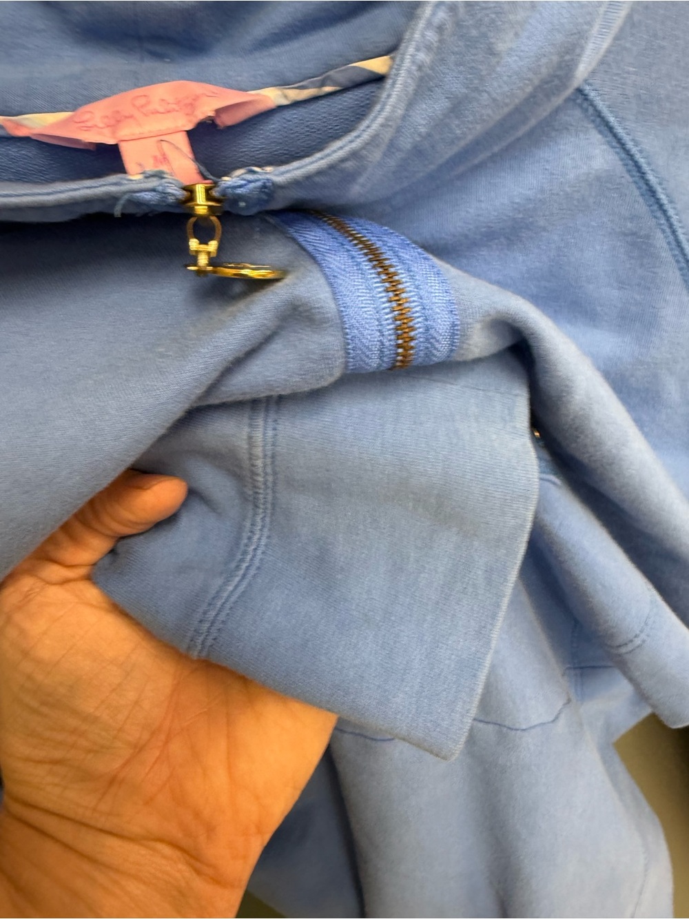 Lilly Pulitzer blue skipper half zip - Picture 4 of 6